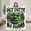 Shreks Donkey Cartoon Movie Blanket Fleece Spring/Autumn Multifunction Lightweight Throw Blanket for Bed Car Rug Piece