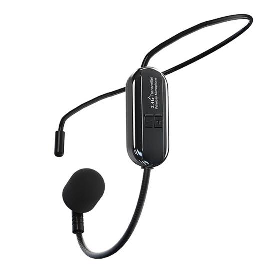 

Headset Microphone 2.4G Wireless Technology Intelligent Noise Reduction Reverb Sound Effect Head Mounted Fast Pairing Loudspeaker Conference Supply