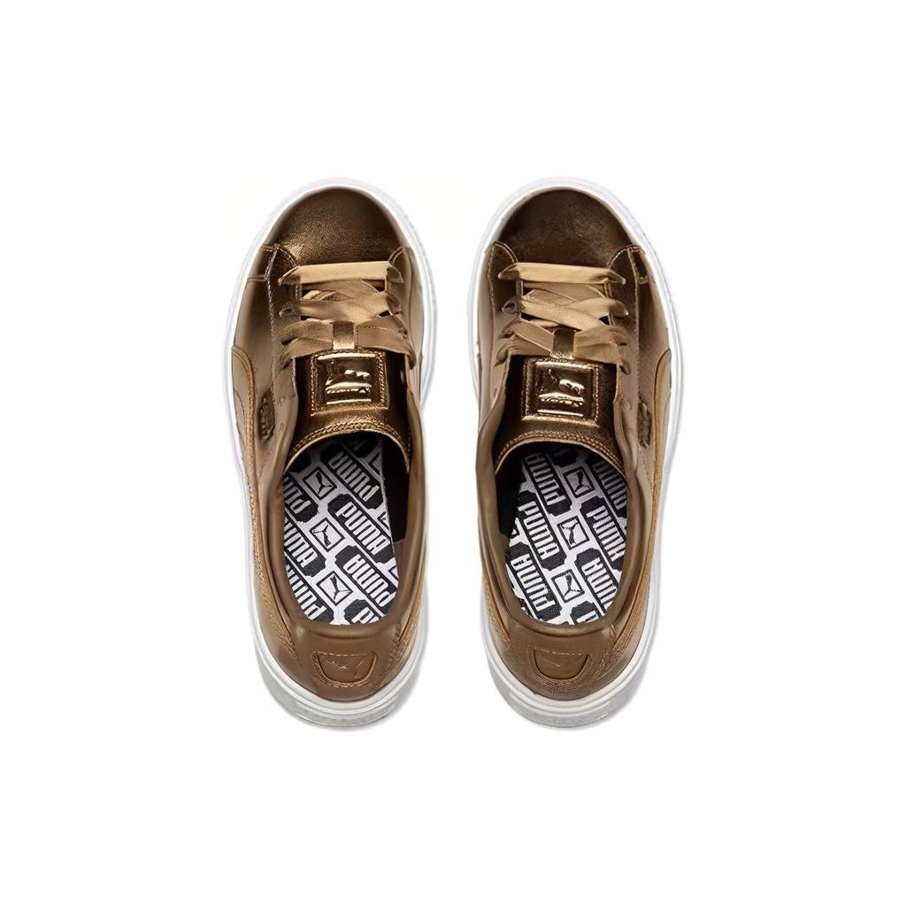 PUMA Basket Platform Luxe 'Gold' Women's 366687-02