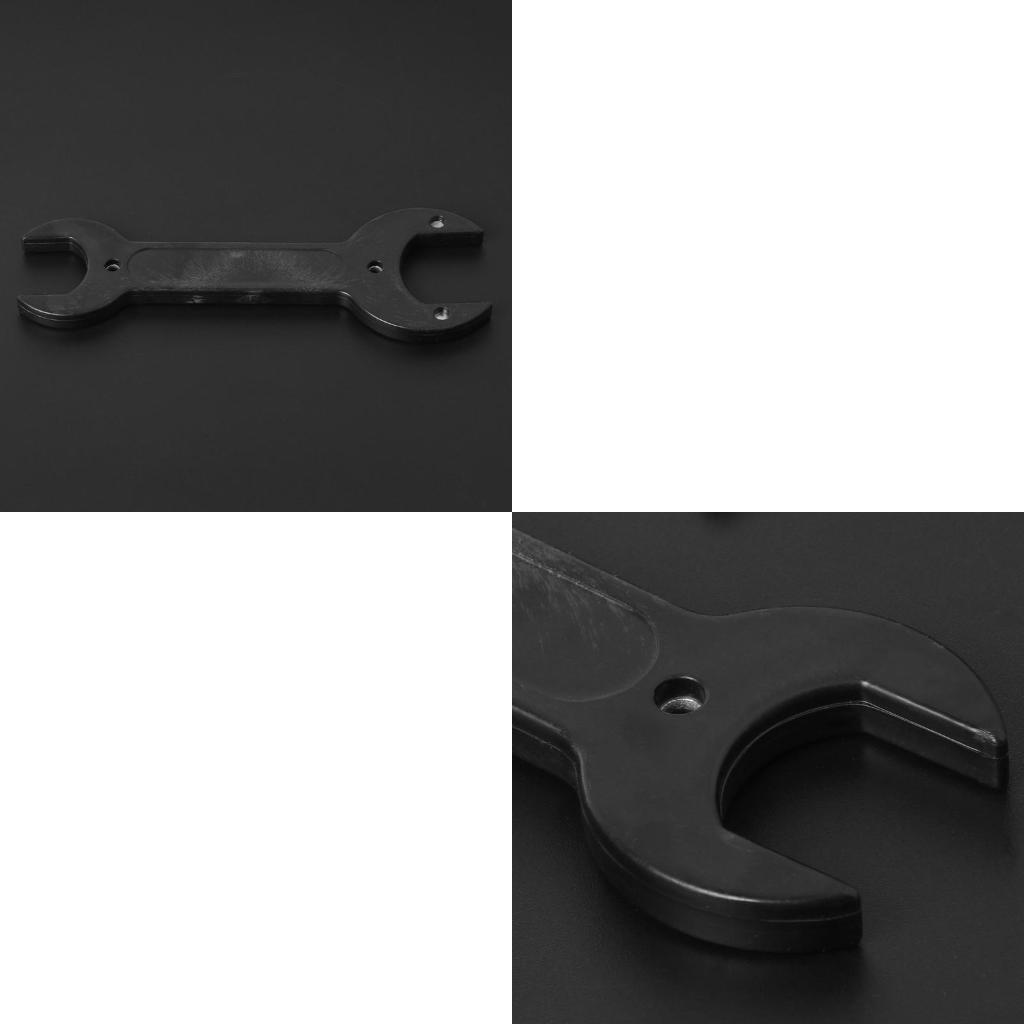 Faucet wrench Double Headed Wrench Double End Spanner Special Wrench (Black,80g)