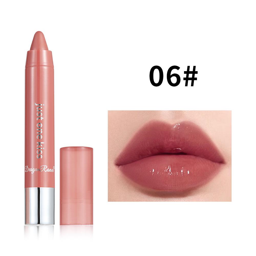 Glossy Crayon Lipstick for Brightening and Enhancing Complexion, Lip Plumper Lip Gloss, Versatile Moisturizing Lip Mud, Base Lip Care, Gentle Lip Balm