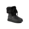 UGG Gracie Waterproof Black Leather Lace Up Boots 'Black' Women's 1105769-BLK