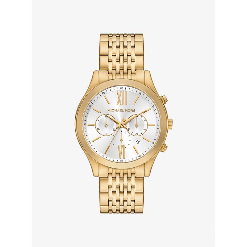 Большие золотистые часы Michael Kors Aspyn MKO1209 золотой