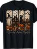 Unisex T-shirt Men's & Women's Retro Halloween T-Shirt - Haunted House Black Cat Pumpkin Suitable for Fall Parties,