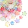 50Pcs Resin Petal Beads Color Gold Edge Acrylic Flower Charm Bead for DIY Earring Bracelet Necklace Jewelry Making Accessories