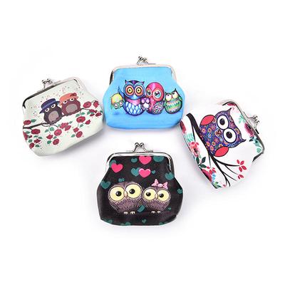 Women Coin Purse Owl Printing Ladies Coin Purse Pocket Coin Pouch Key Credit