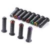 Motorcycle CNC Alloy Handlebar End Caps Universal Rubber Handlebar Trim Anti-Vibration Plugs Various Colors