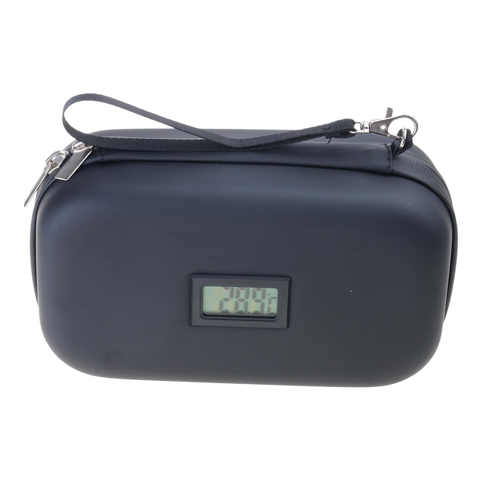 

Сумка-холодильник для срочных принадлежностей с монитором температуры в реальном времени, практичный медицинский органайзер для мероприятий на открытом воздухе чёрный