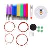 12 Pairs Knitting Kit 12 Different Sizes Comfortable Grip Glossy Polished Appearance Acrylic Material Crochet Supplies