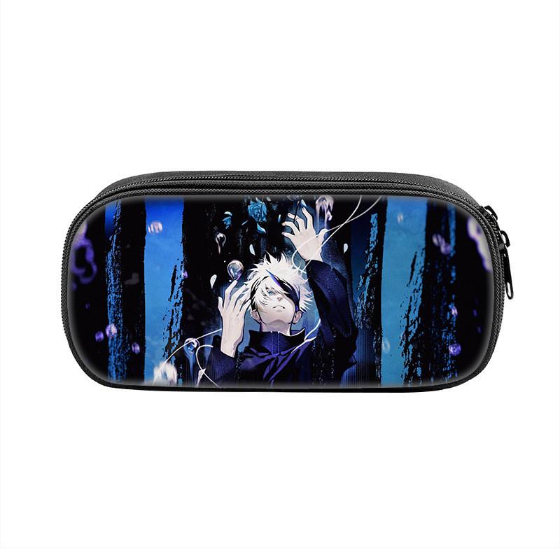 Jujutsu Kaisen Anime Character Print Student Single Layer Stationery Storage Bag For Students And Teenagers