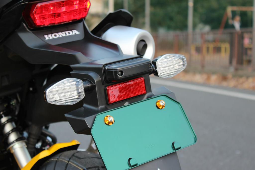 POSH FAITH Motorcycle LED Turn Signal Kit Black Lens Lightweight LED Turn Signal Grom/MSX125 Body/Clear 059452-06
