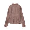 Spring 2026 Women's Plaid Shirt: European & American Style, Slim Fit, Versatile Fashion.