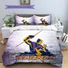 Biancheria da letto con motivo Melbourne Storm Decorazione per la casa Regalo di compleanno e festività (1 * copripiumino + 2 * federa, senza nucleo)