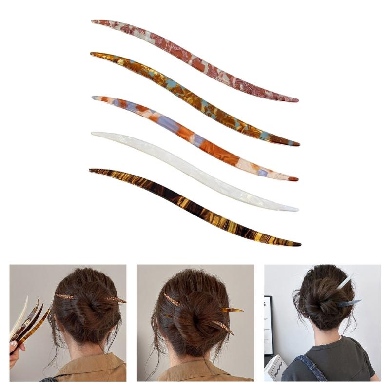 Acetate Hair Stick For Secure Bun Updos Classical Design Hairpin For Women Daily Use And Special Occasion Dressingup