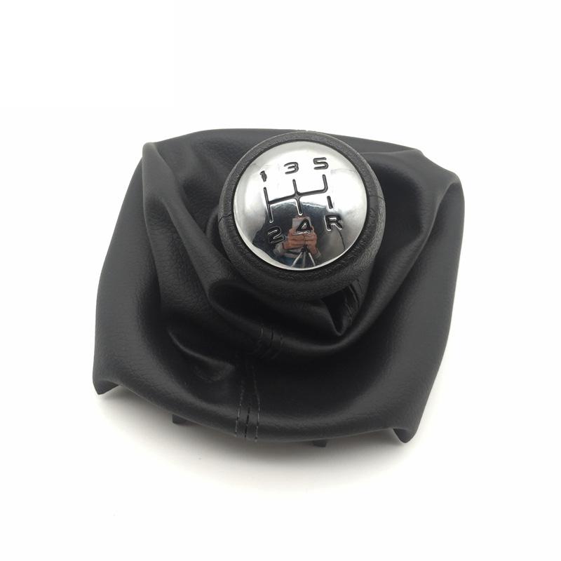 Gear Knob Leather Car Gear Shift Lever Automobile Repair Accessory Replacement for 307 206 406
