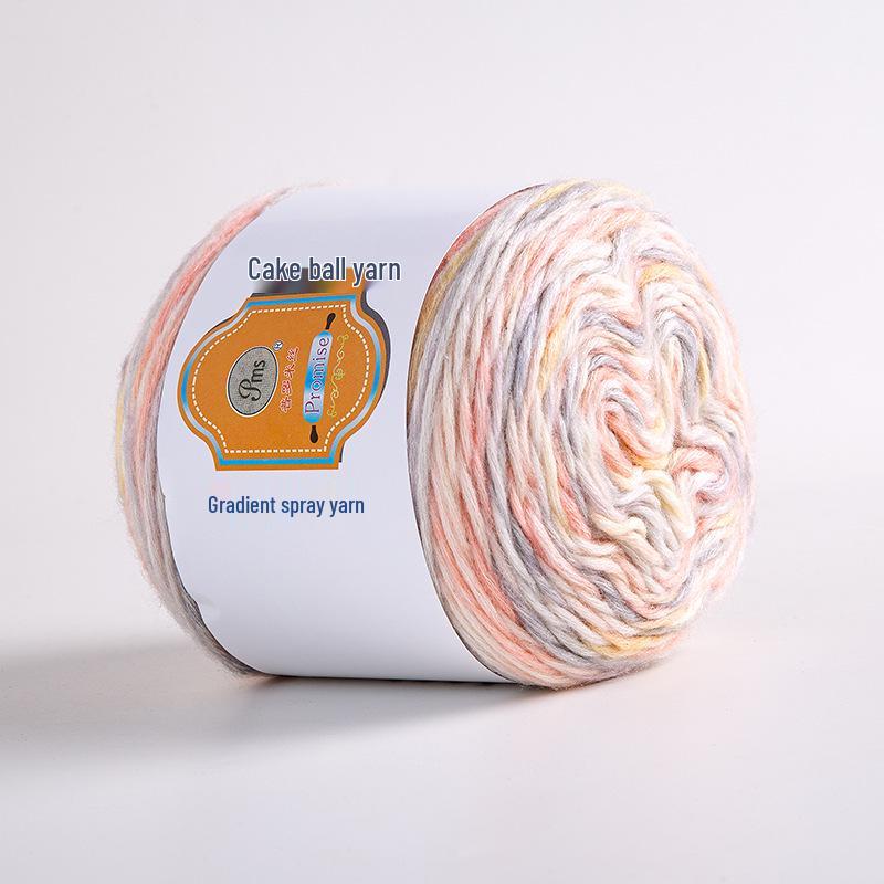 Hand-Dyed Rainbow Flock Yarn for DIY Knitting – Perfect for Scarves, Hats & Sweaters