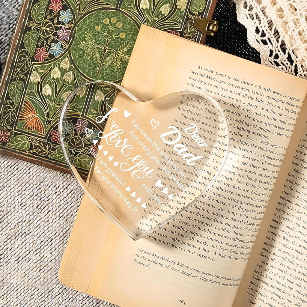 Gifts for Dad Christmas - Engraved I Love You Dad Keepsake - Dad Birthday Gifts from Daughter Son, Gift Ideas for Best Dad Ever