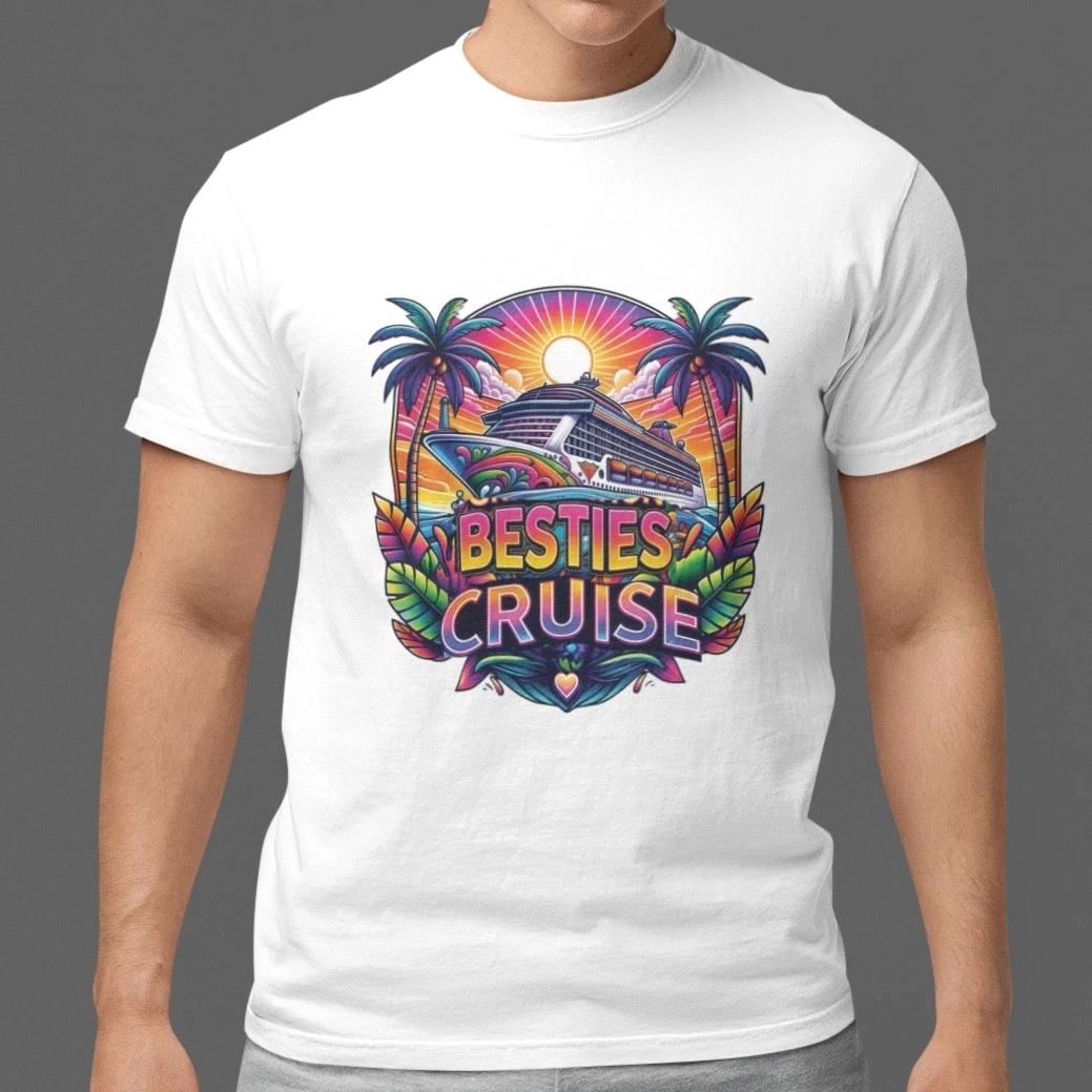 Besties Cruise Girls Trip Shirt 2026 Vacation Squad Matching Tee S- Unisex XXXXL