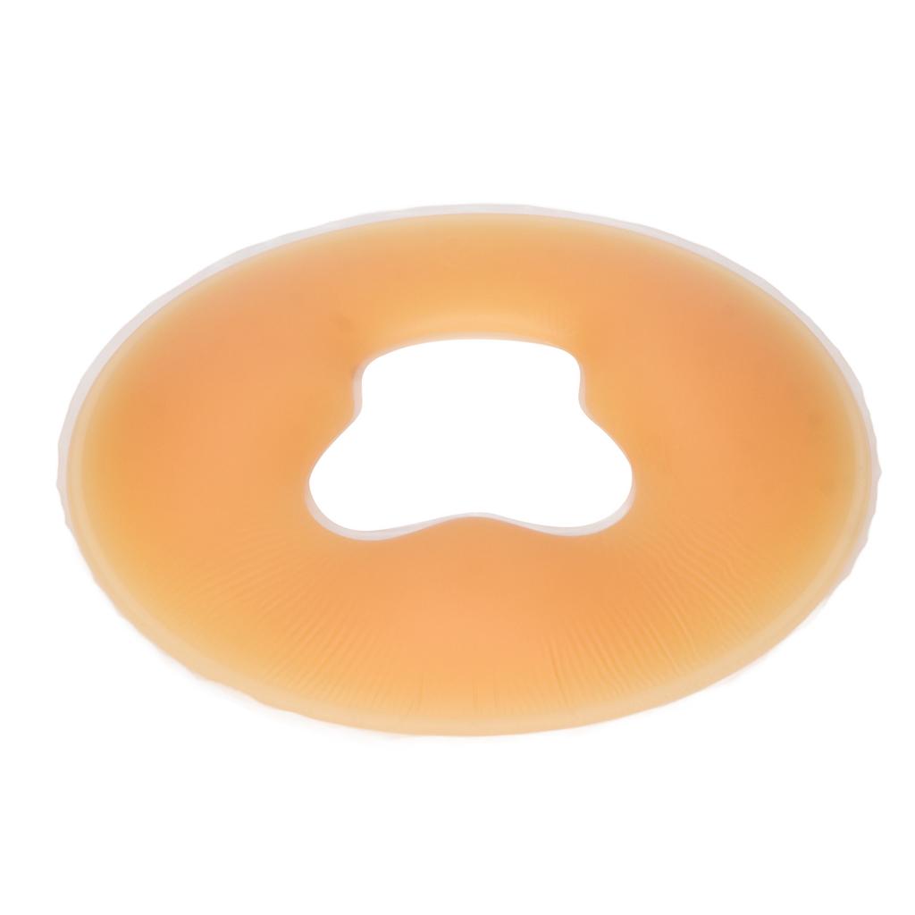Silicone Pillow Soft Comfortable Reusable Cleanable Hollow Out Round Face Relax Cushion Pad for Massage