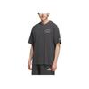 adidas Gfx Loose Fit Letter Casual Short Sleeve T-Shirt Men Tops Solid-Gray KF0128