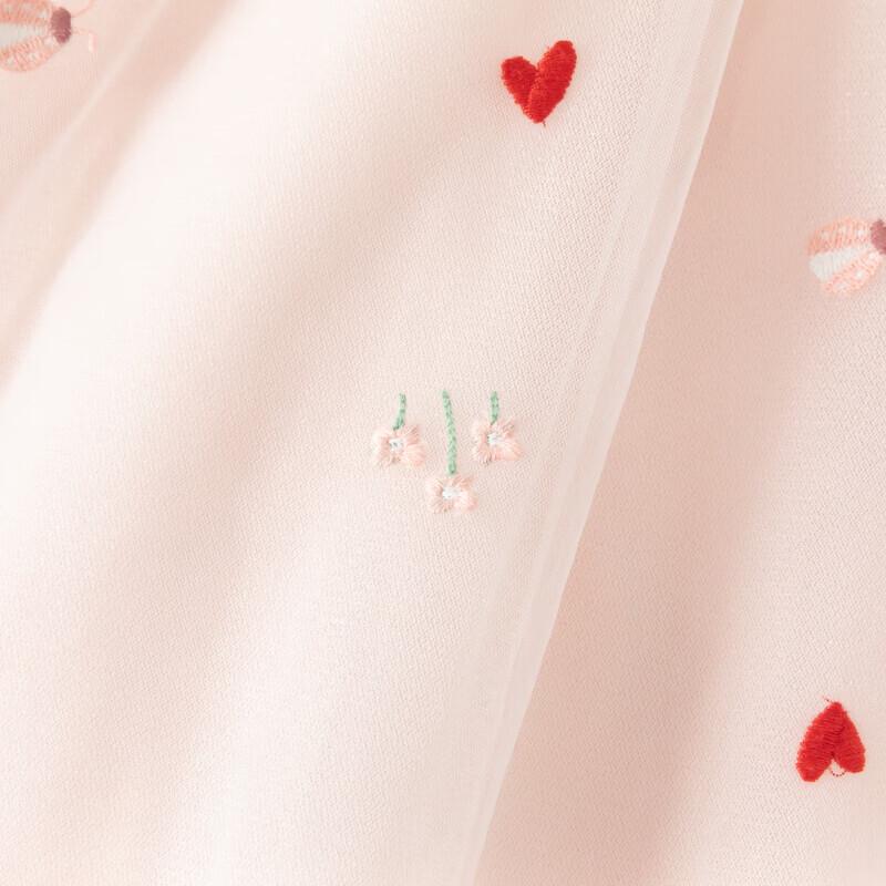 DAVE & BELLA Mädchen besticktes Netz-Prinzessinnenkleid