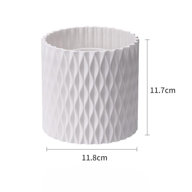 360-degree Rotating Makeup Brush Bucket Brush Storage Box Lipstick Eyebrow Pencil Eye Shadow Brush Dust-proof Pen Holder