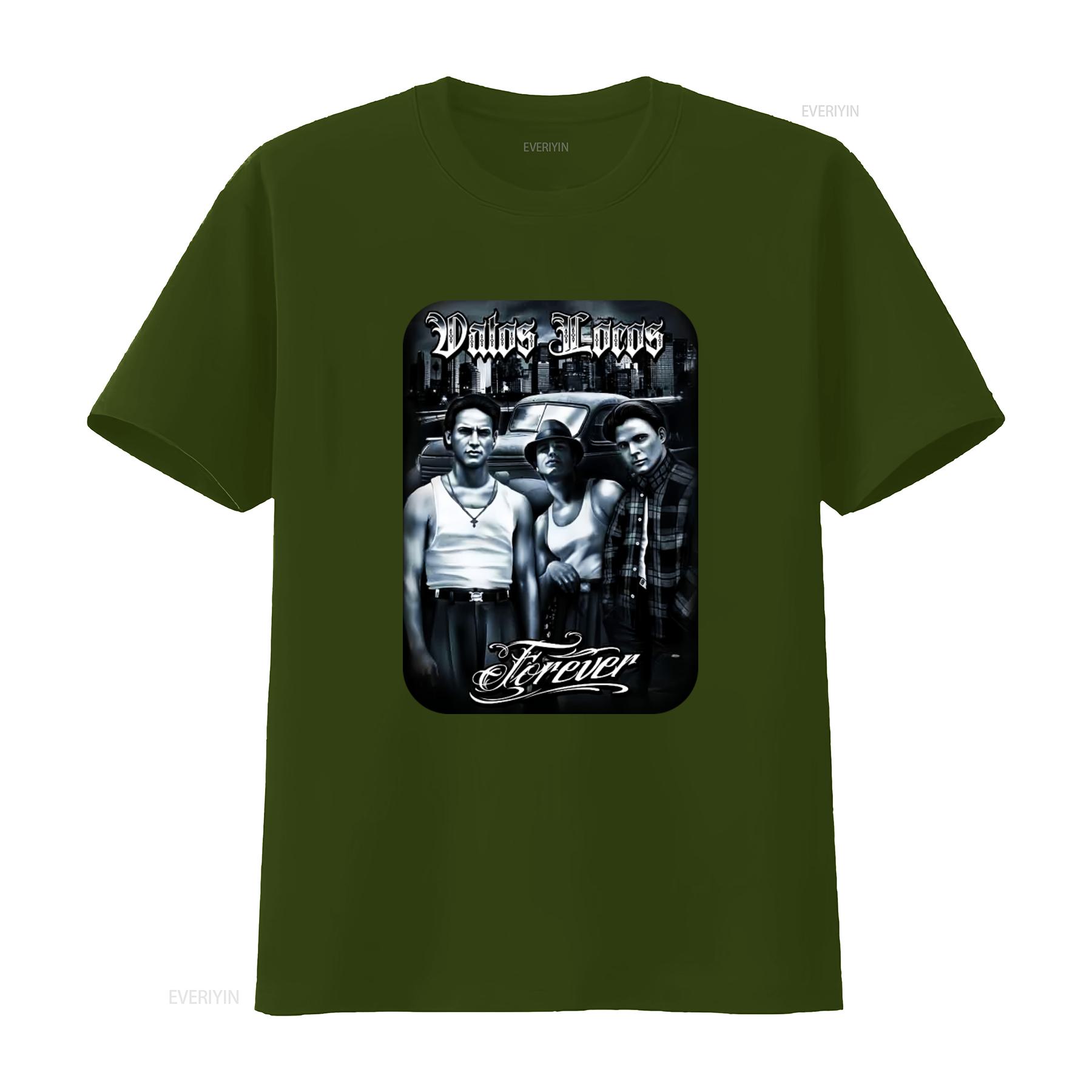 ZheXiong TEE Vatos Locos Forever Heren Zwaar T-shirt Print Op Shaka Wear Retro Gangster Stijl Stedelijke Mode vintage Gewassen man S