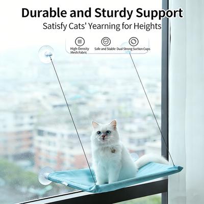 Cat Hammock Four Seasons Pet Bed Strong Suction Cup Hanging Cat Nest Foldable Window Sill Hanging Bed For Cats Sunbathing Rest