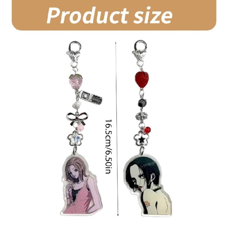 Akrylowy Stop Akcesorium do Telefonu Mobilny Łańcuszek Ozdoba Łatwy do Noszenia Urok Wisiorek do Torby dla Modnej Młodzieży