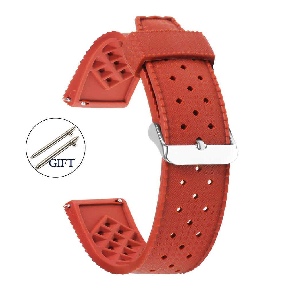 Tropical Silicone Strap Quick Release Watch Band 18mm 20mm 22mm TPU Tropic Strap Smart Watch Strap for Oris Seiko Citizen