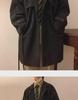 2024 Men's Double-Breasted Woolen Windbreaker: Mid-Length Loose Fit for Autumn/Winter