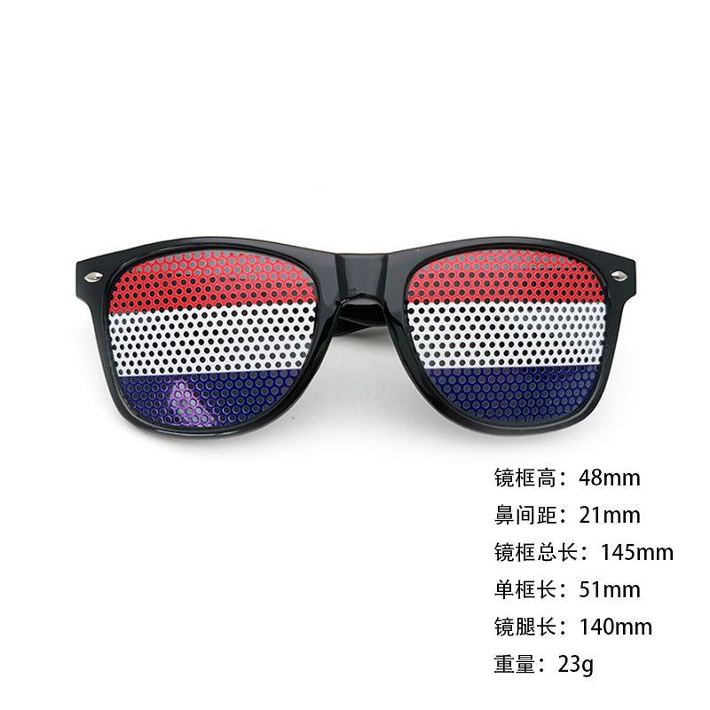 World Cup sunglasses football flag pinhole sticker 2140 printed logo independence day printed rice nail sunglasses
