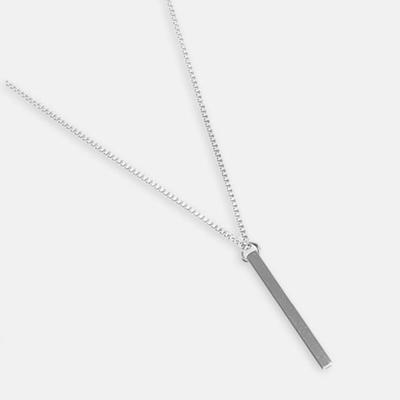 Surgical Steel Necklace, Women's and Men's Couple Drop Chain, 810ZIDA