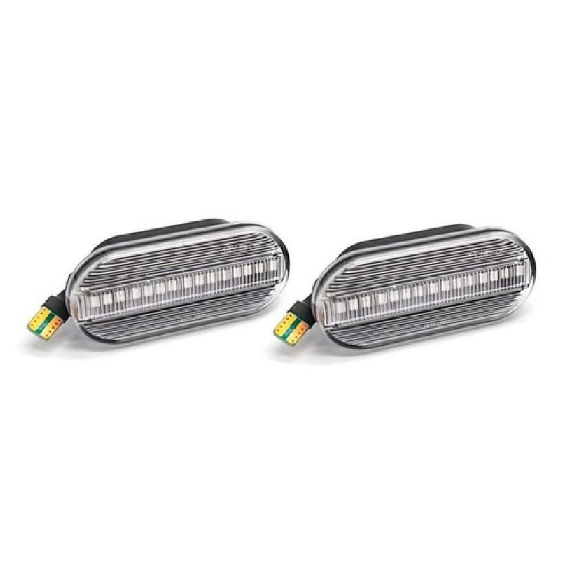 VW Polo 6N2 Side Indicators Set LED Dynamic Clear 99-01 Upgrade Plug & Play