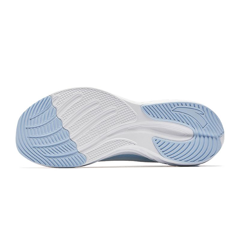 Anta Cloud Feel Simple Versatile Shock Absorption Rebound Lightweight Low Top Casual Running Shoes Women Sneaker White Blue 922525537-3