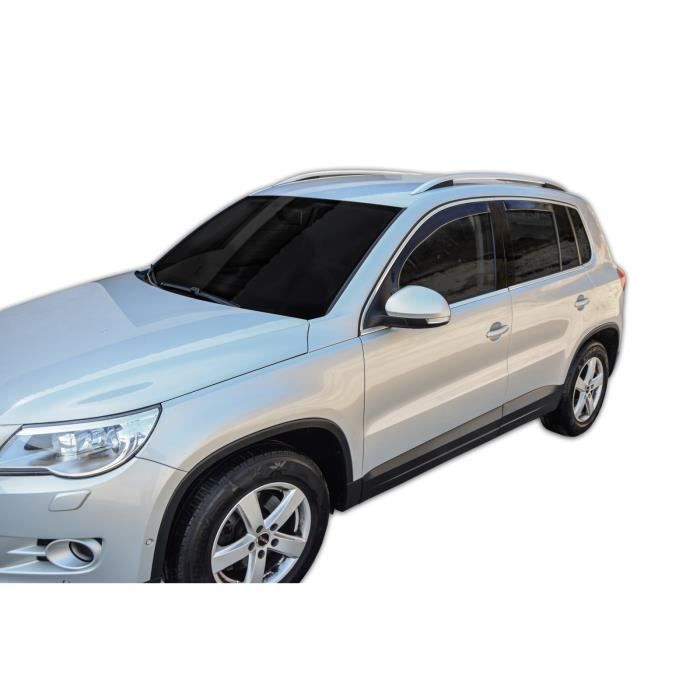Déflecteurs D'air - SCOUTT - Volkswagen Tiguan 1 - Fumé - Acrylique Renforcé - Installation Facile