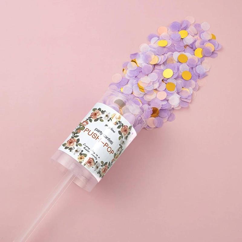 

1 шт. - Мини-спрей Tui Tui Le в виде цветочной трубки Свадьба, Вечеринка по случаю дня рождения, Трубка с фейерверками, Цветная бумажная стружка, Праздничная вечеринка, Маленький огонь фиолетовый