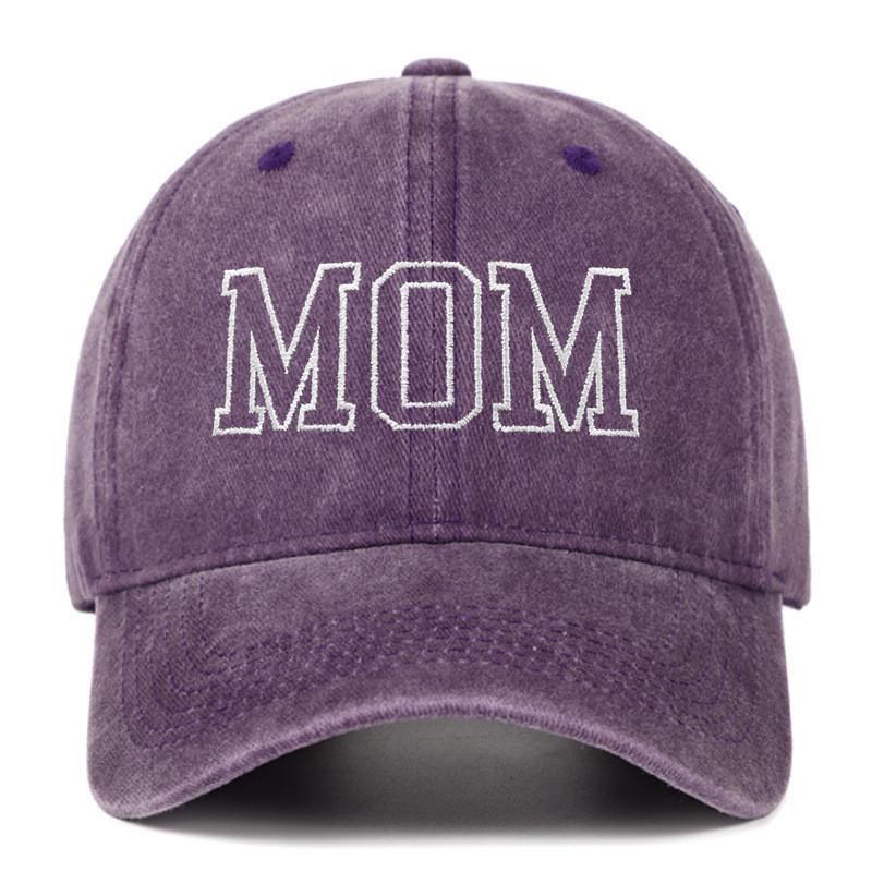 Dad Mom Embroidered Baseball Cap With Cotton Material For Summer Casual Style