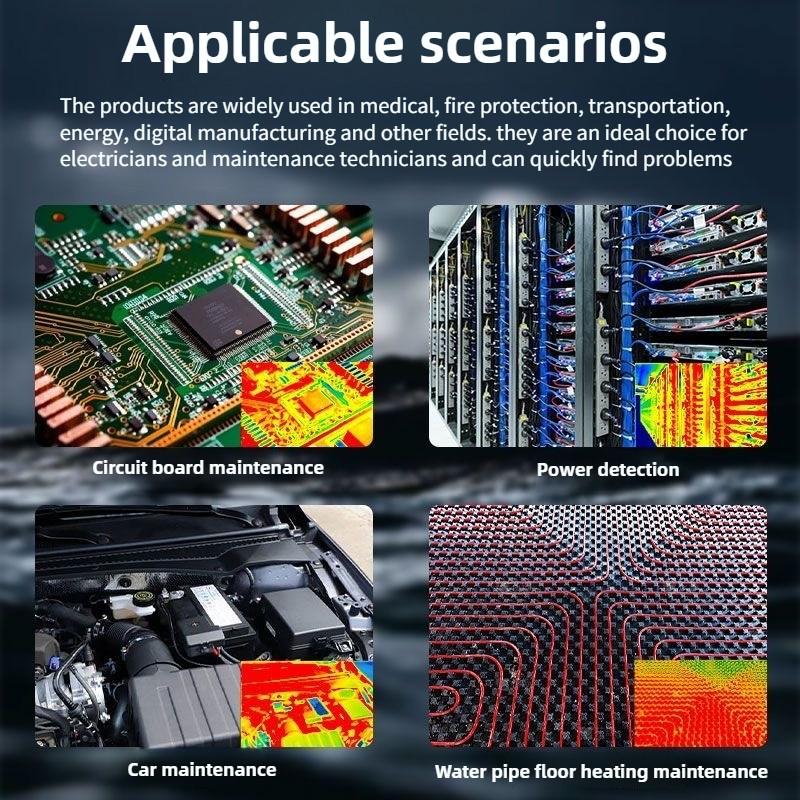 ZT-R01 High-Precision Thermal Imager Multimeter 2-In-1 Multi-Function Floor Heating Detection High-Definition Thermometer