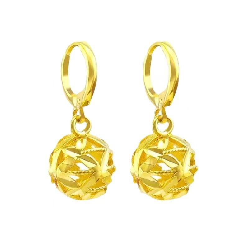 Легкая роскошь Высококачественная серьга-гвоздик Модные серьги One Size золотой