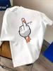 Funny Duck Print Cotton T-shirt Unisex Men Women Summer Short Sleeve Fashion Brand Tee Luxury Casual Streetwear Y2k+ Tops