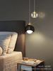 Modern Simple Crystal Pendant Light Luxury Bedroom Bedside Hanging Lamp Nordic Minimalist Long Line Living Room Home Decor
