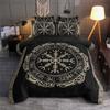 vegvisir symbol viking bedding set