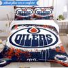 3PCS Energetic Oilers Team Spirit Bedding Set,Including 1pc Duvet Cover And 2pcs Pillowcases Perfect for Bedroom, Dormitory, Fan Christmas gift