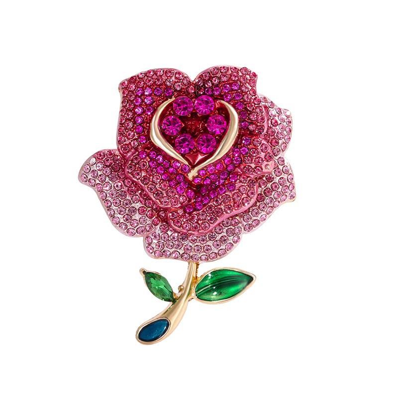 Flower brooch autumn and winter fashion brooch niche high-end design sense pin temperament accessories