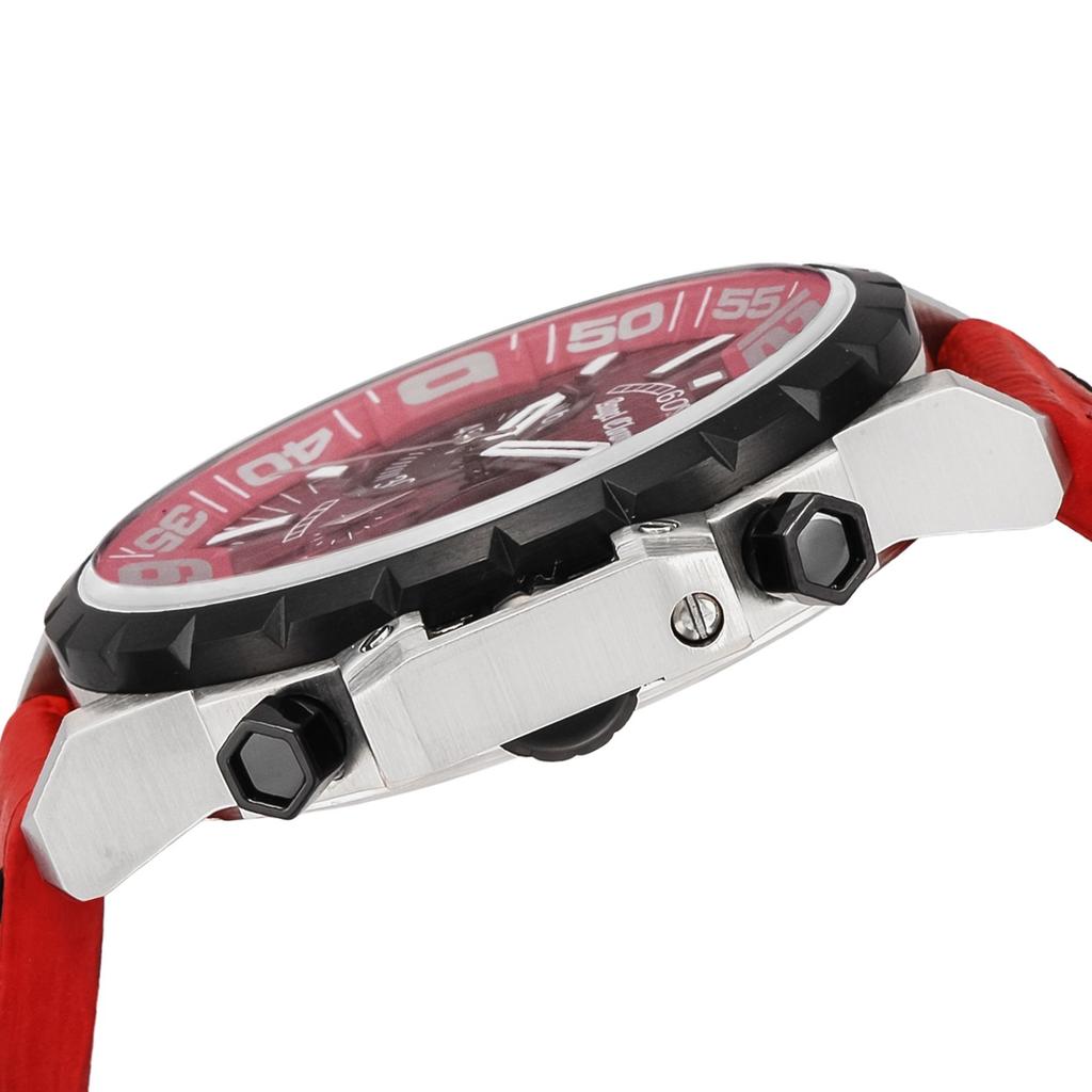 Watch Angel Clover TIME CRAFT Red Dial Stainless Steel Quartz 48MM Regular Warranty [Angel Clover] NTC48SRE-REN Men's
