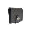 Gucci Ophidia Canvas With Leather Passport Holder Mens Gray/Black