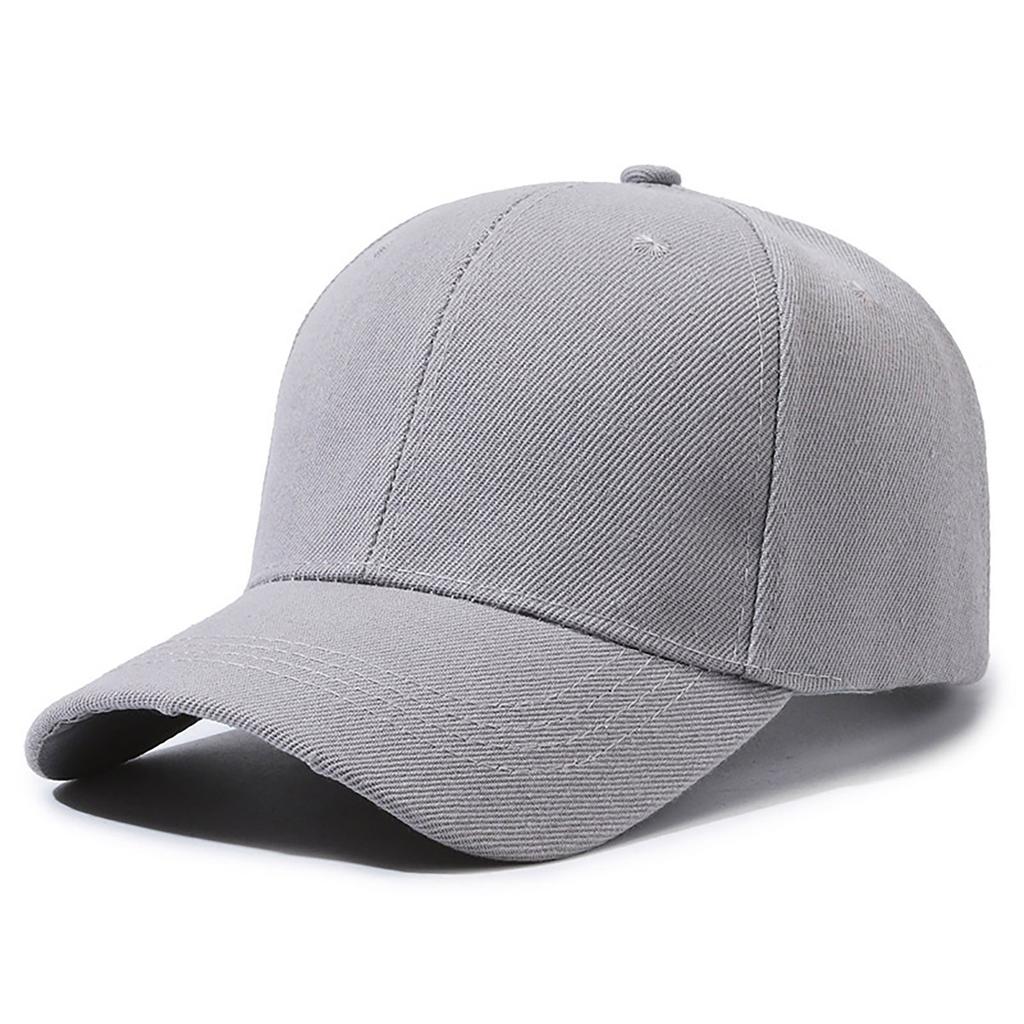 Custom Printed PVC Light Board Adult Baseball Caps Solid Color Peaked Cap Embroidered Logo 6-Panel Adjustable Four Seasons Work