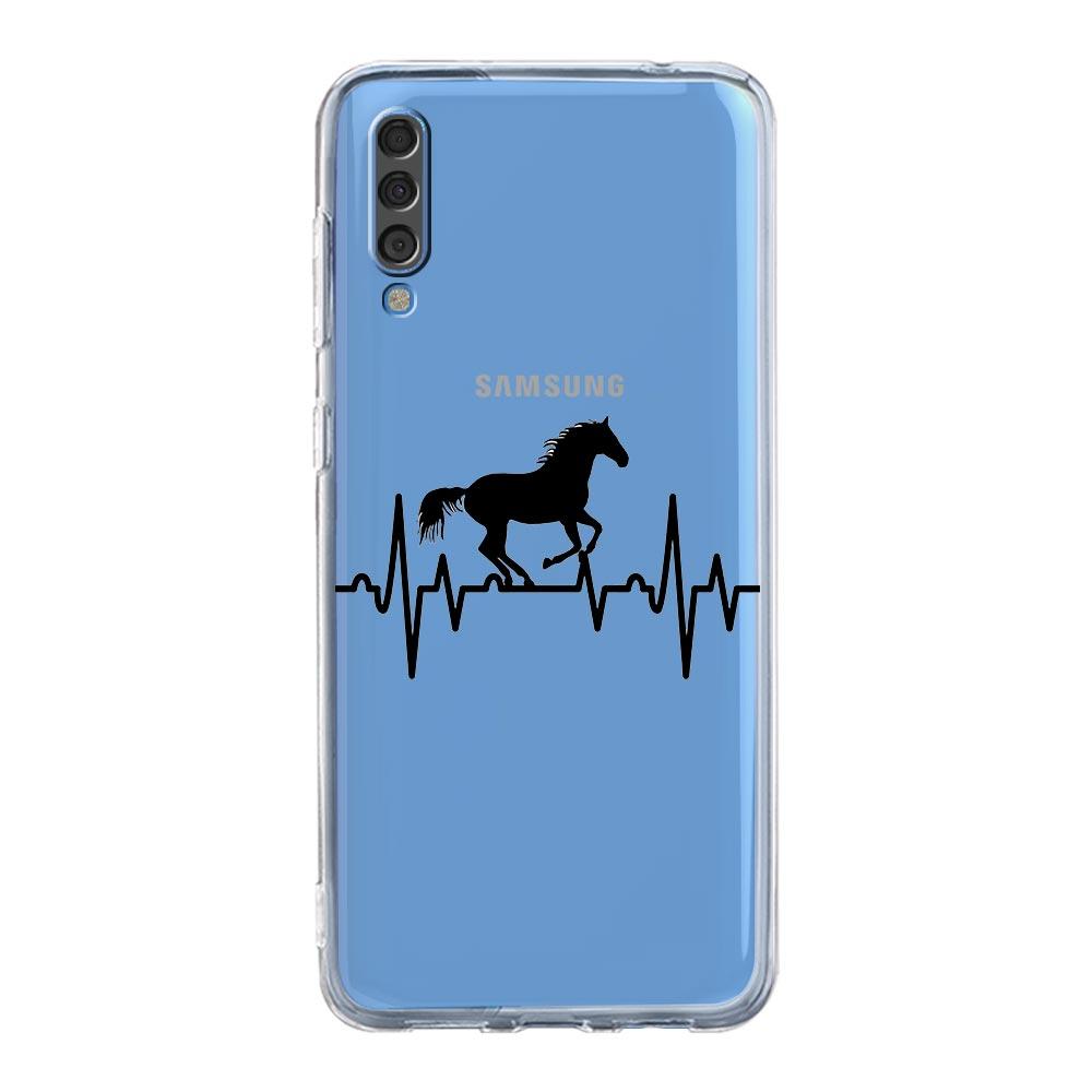 Phone Case For Samsung A14 5G A12 A22 A32 A34 A42 A52 A54 A50 A70 A72 A40 A20E A10S A20S A02S A04S Clear Cover Animal Art Horse