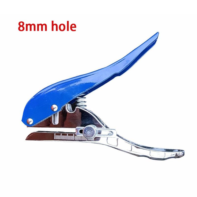 6mm 8mm 10mm Edge Banding Punching Pliers Circle Hole Punch Paper Punch Hand-held for ID Cards PVC Cards Badge Photos
